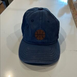 Harding lane Kids Basketball Baseball Hat - distressed Navy